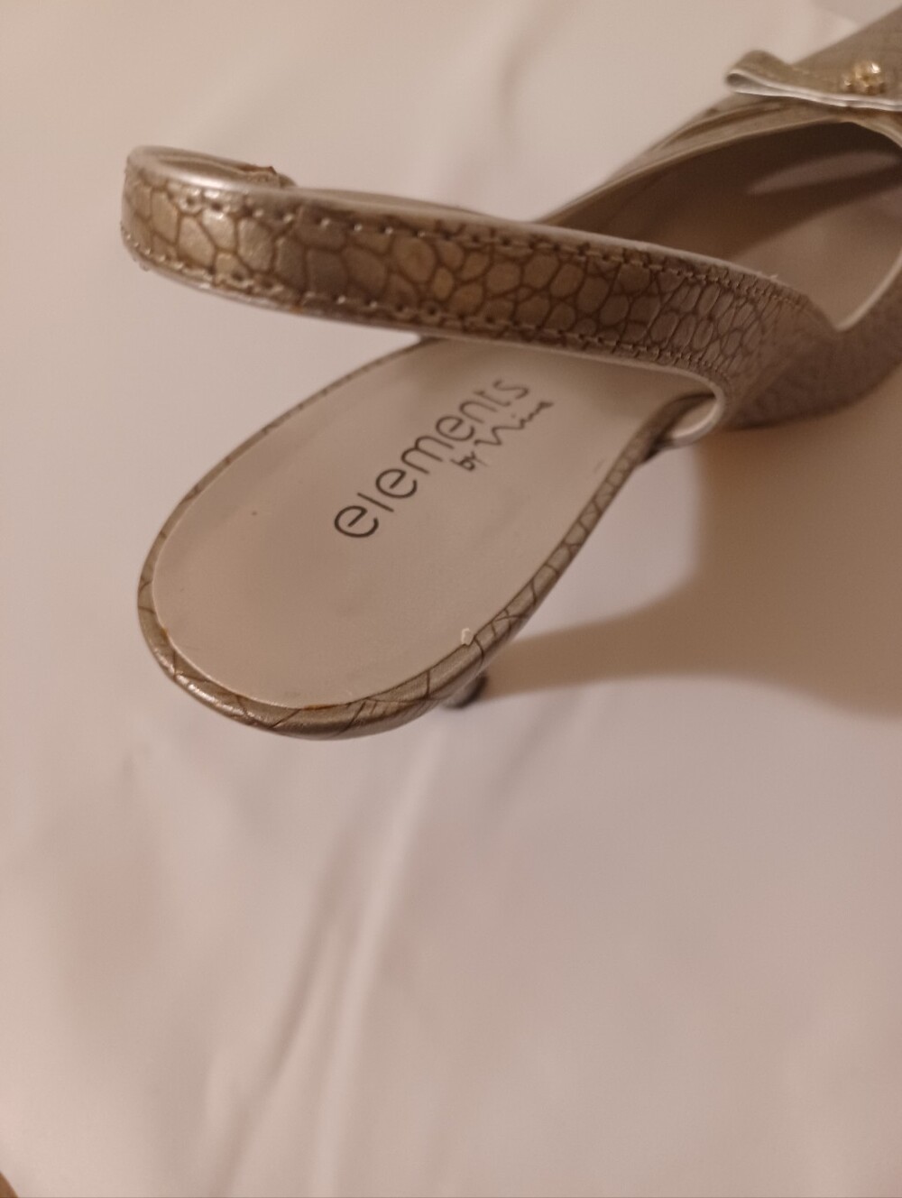 Elements by Nina Taupe Croc-Embossed Slingback Pump - Picture 14 of 16